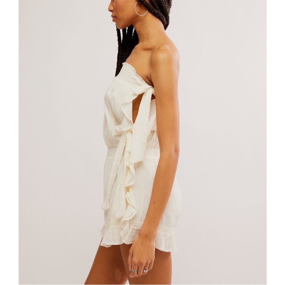 Free People White Strapless Romper - Picture 3 of 4